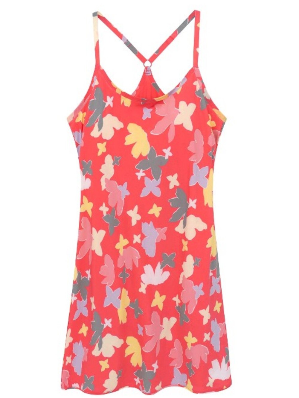 Outdoor Voices Women's Exercise Dress Coral Floral Print Print SIZE Medium NWOT